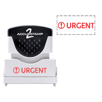 Accu Stamp® 2 One Color Stock Stamps Urgent