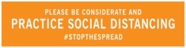 3 3/4" x 15" Social Distancing Floor Decal (Pack of 10)