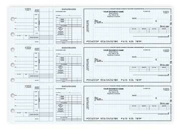 Custom Secure Manual Checks, Business Checks, 13" x 9-3/16", 3-to-a-Page, 1-Part