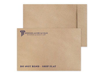 Custom TerraBoard™ Envelope, 10-1/2" x 16", 2 Special Ink Colors
