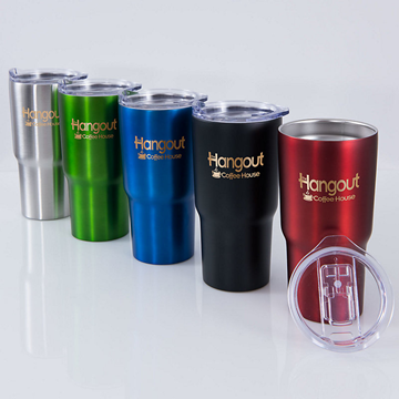 CONQUEST STAINLESS STEEL TRAVEL TUMBLER