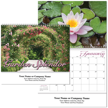 GARDEN SPLENDOR WALL CALENDAR SPIRAL