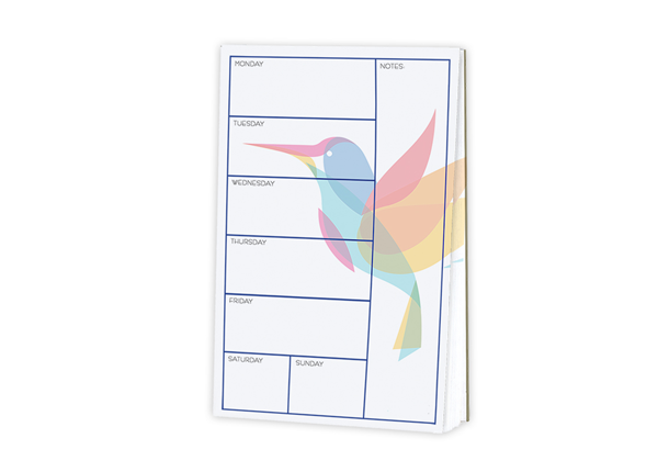 Memo Pad 5.5 x 8.5, White 70 lb. Text  with 25 Sheets per Pad