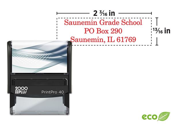 2000 Plus® PrintPro™ 40 Self-Inking Stamp