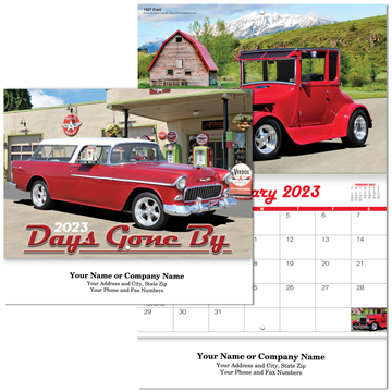 Days Gone By Wall Calendar || Custom Calendars and Planners || Stapled, Screen Printed