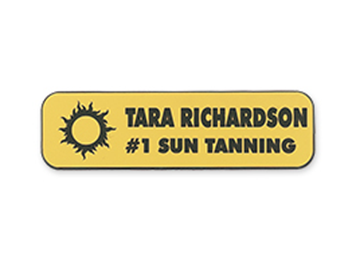 Engraved Plastic Name Badge, 1" x 3 1/2"