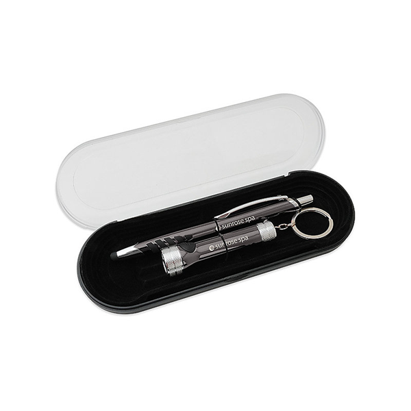 Stylus Classic Gift Set || Custom Gift Sets || Laser Engraved White