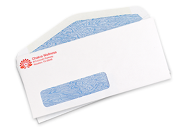 #10 Envelope, Poly Window, Security Tint || Custom Envelopes || Spot Color