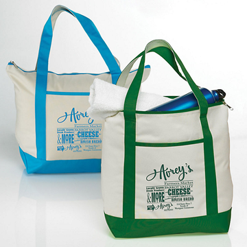 Classic Zippered Tote || Custom Bags and Totes || Screen Printed