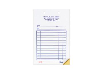 Custom Business Forms, Carbonless Business Forms, 5-3/8" x 8-1/2", 3-Part with Easy Tear-Out Pages