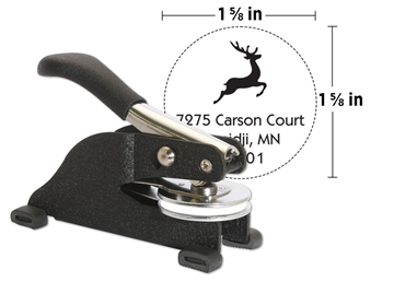 Custom Desk Embosser || Custom Embossers || 1 5/8" Impression