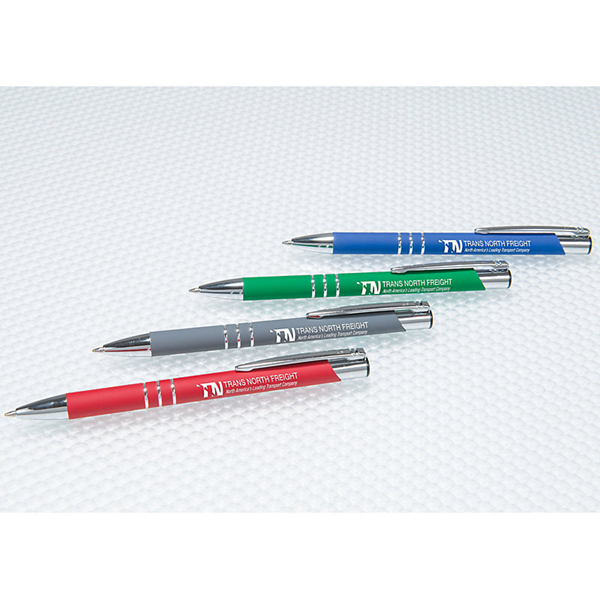 Delane® Softex Pen || Custom Pens || Laser Engraved Silver