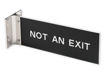 Engraved Sign with Extended Wall Sign Holder || Custom Indoor Signs || Horizontal, 8" x 3"