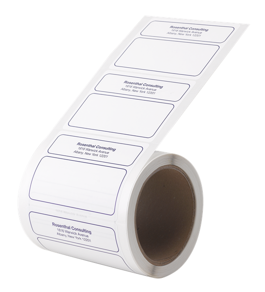 Preprinted Roll Mailing Labels || Custom Mailing Labels || 2 15/16" x 4", 1 Color