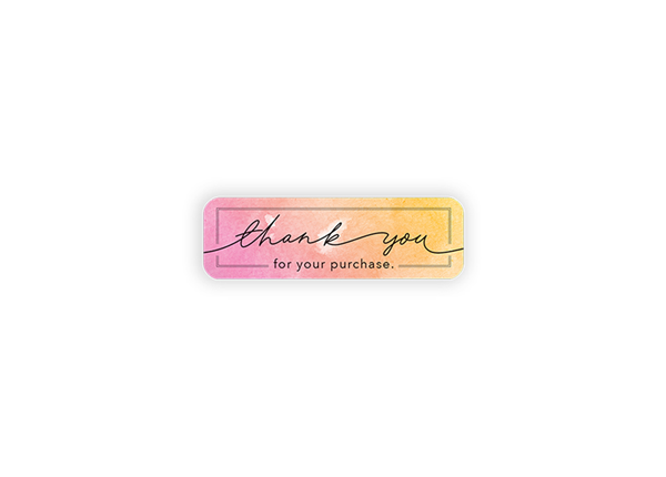 Rectangle Labels || Custom Labels || 5/8" x 2", Full Color