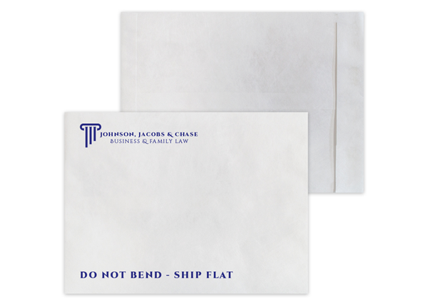 Tyvek® Envelope 10" x 13" Catalog || Custom Envelopes || Zip Stick®, Black, Red or Dark Blue